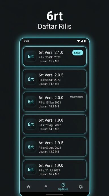 Riwayat Versi Aplikasi 6rt untuk Pengguna Android