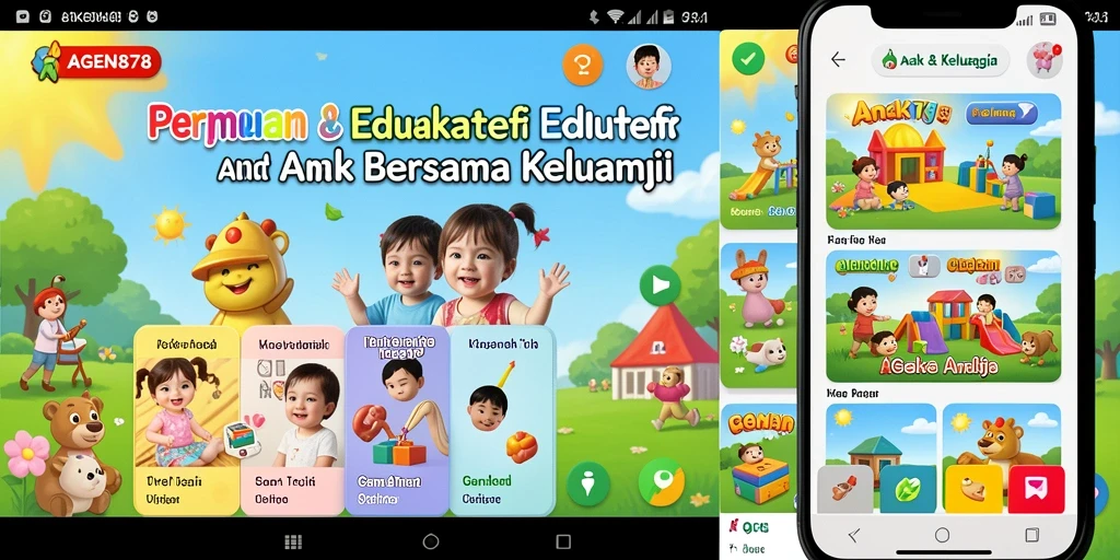 Antarmuka interaktif AGEN878 untuk permainan edukatif anak