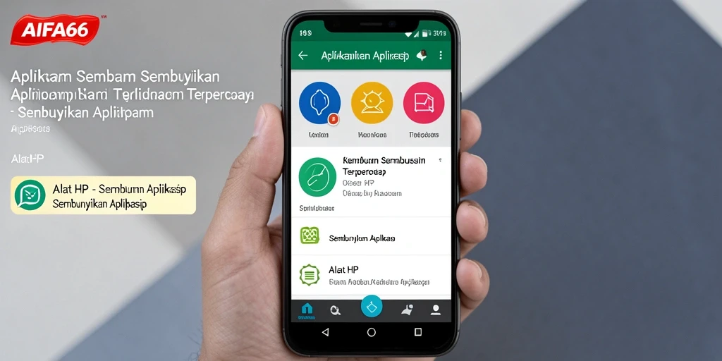 Antarmuka AIFA66 yang sederhana untuk menyembunyikan aplikasi.