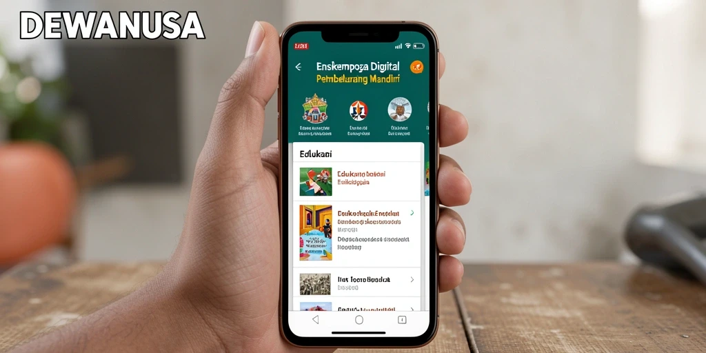 Antarmuka aplikasi DEWANUSA yang user-friendly dan informatif.