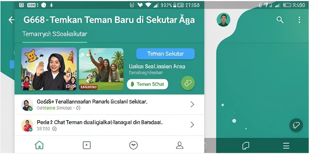 Antarmuka aplikasi G668 yang menarik dan mudah digunakan.