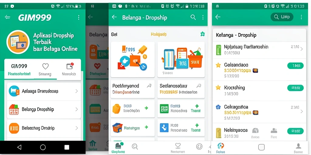 Antarmuka GIM999 yang intuitif untuk dropship.