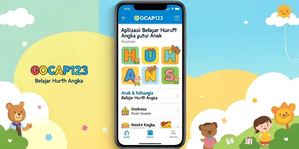Tampilan antarmuka GOCAP123 yang ceria dan interaktif.