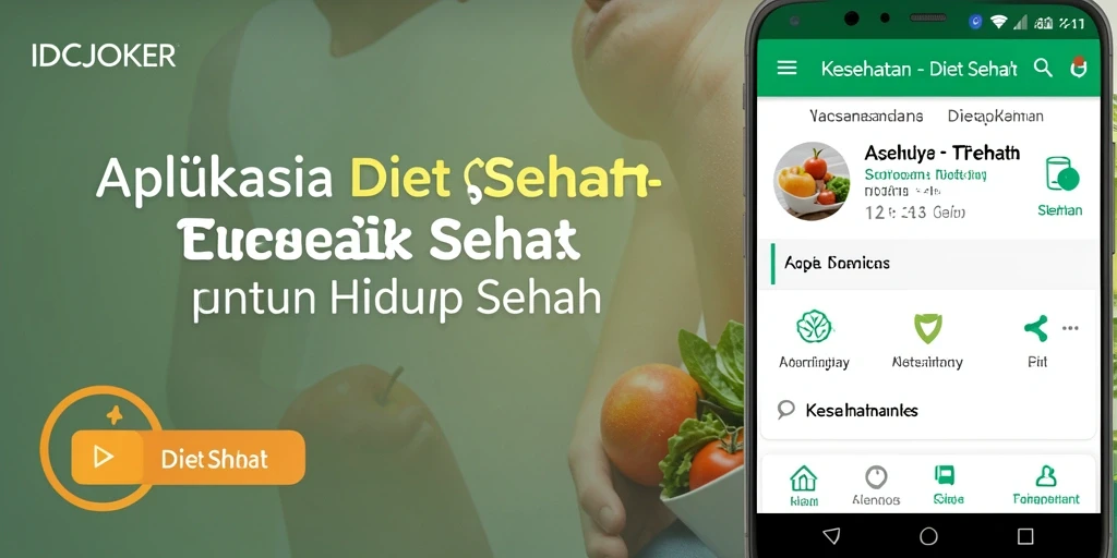 Antarmuka IDCJOKER menampilkan fitur Diet Sehat yang menarik dan mudah digunakan.