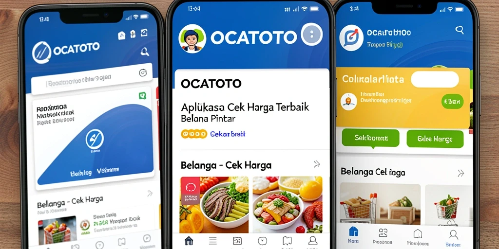 Tampilan antarmuka OCATOTO yang intuitif untuk pengecekan harga.