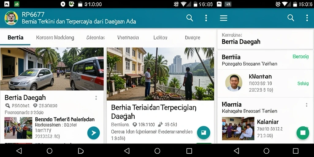 Antarmuka RP6677 yang sederhana dan informatif.