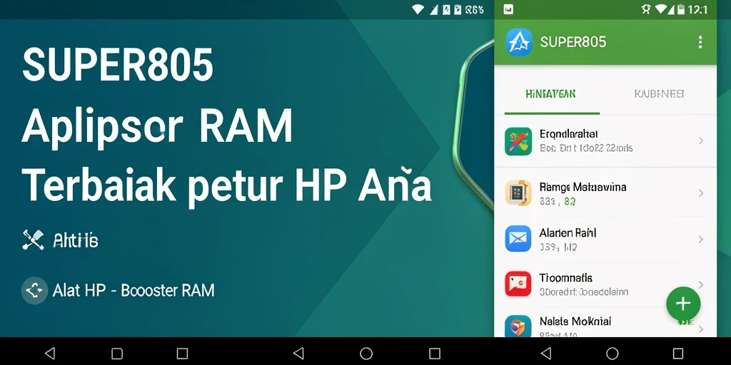Tampilan antarmuka pengguna SUPER805 yang sederhana dan intuitif.